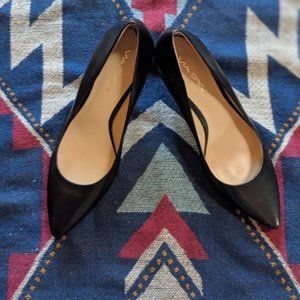 Via Spiga black leather heels size 8